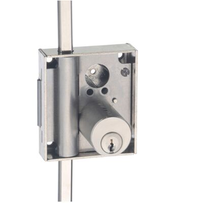 Junie Messing-Schloss mit Nickel-Finish - Türschloss Junie Messing-Schloss mit Nickel-Finish - Türschloss