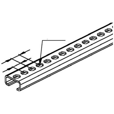 Niedax Modell 2971/2GL Galvanisch verzinkte C-Profil Ankerschiene Niedax Modell 2971/2GL Galvanisch verzinkte C-Profil Ankerschiene