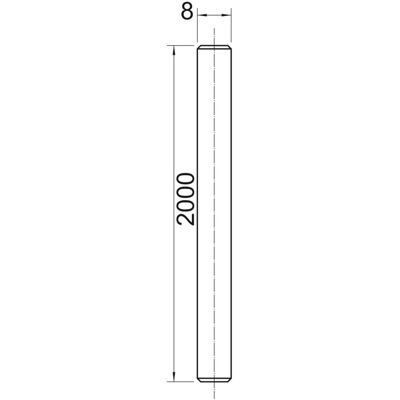 OBO Bettermann Gewindestange M8x2000mm G TR M8 2M (3141136) OBO Bettermann Gewindestange M8x2000mm G TR M8 2M (3141136)