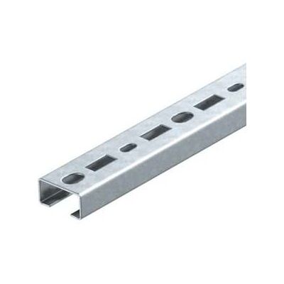 OBO Bettermann CML3518P0200FS Profilschiene gelocht aus Stahlblech mit C-Profil (35x18x2000 mm) für Kabeltragsysteme, 1104268) OBO Bettermann CML3518P0200FS Profilschiene gelocht aus Stahlblech mit C-Profil (35x18x2000 mm) für Kabeltragsysteme, 1104268)