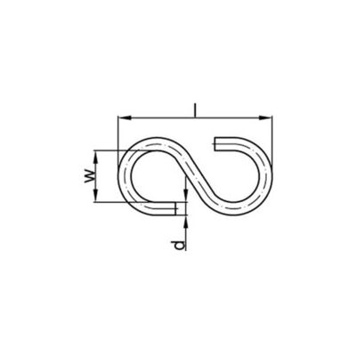S-Haken Art. 45 Stahl 50 mm galvanisch verzinkt gal Zn S ; Industrial Quality Supplies (881350100000050) S-Haken Art. 45 Stahl 50 mm galvanisch verzinkt gal Zn S ; Industrial Quality Supplies (881350100000050)