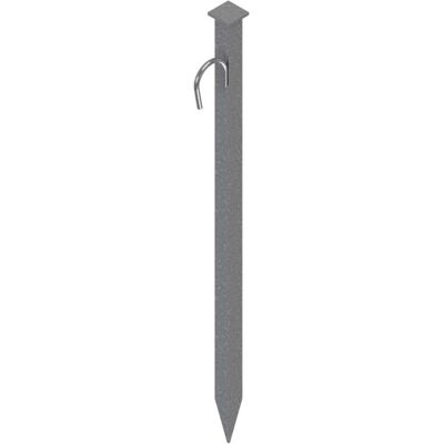 Schake Erdnagel, 30mm x 30mm mit angeschweißtem Kopf und Haken zum Einschlagen (30W80H) Schake Erdnagel, 30mm x 30mm mit angeschweißtem Kopf und Haken zum Einschlagen (30W80H)