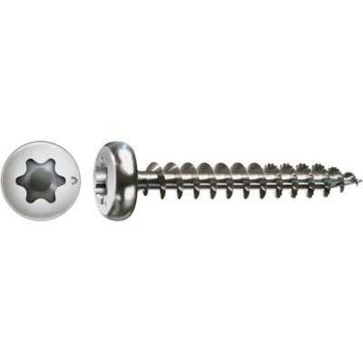 Spax Edelstahl 3 x 30 mm Halbrundkopf T-STAR plus Vollgewinde S-Spitze Edelstahl rostfreiei A2 (0207000300303) Spax Edelstahl 3 x 30 mm Halbrundkopf T-STAR plus Vollgewinde S-Spitze Edelstahl rostfreiei A2 (0207000300303)