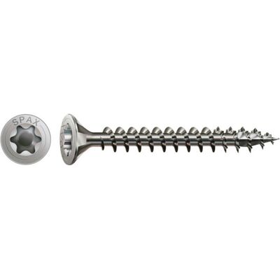 Spax Edelstahl 4 x 45 mm Senkkopf T-STAR plus Vollgewinde 4CUT Edelstahl rostfreiei A2 (1197000400453) Spax Edelstahl 4 x 45 mm Senkkopf T-STAR plus Vollgewinde 4CUT Edelstahl rostfreiei A2 (1197000400453)
