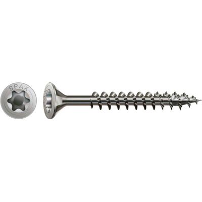 Spax Edelstahl 5 x 70 mm Senkkopf T-STAR plus Vollgewinde 4CUT Edelstahl rostfreiei A2 (1197000500703) Spax Edelstahl 5 x 70 mm Senkkopf T-STAR plus Vollgewinde 4CUT Edelstahl rostfreiei A2 (1197000500703)