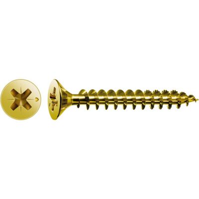 Spax Universalschraube 2 x 16 mm Senkkopf Kreuzschlitz Z Vollgewinde S-Spitze YELLOX A2L (1081020200165) Spax Universalschraube 2 x 16 mm Senkkopf Kreuzschlitz Z Vollgewinde S-Spitze YELLOX A2L (1081020200165)
