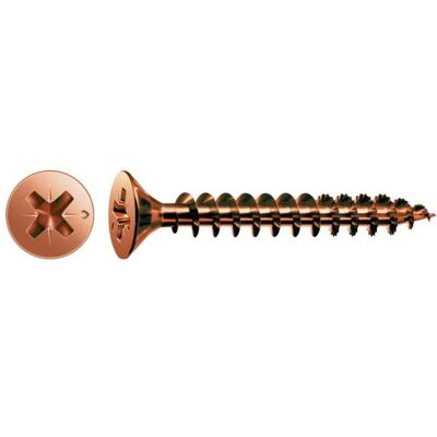 ABC Spax Viti Tsp Testa Svasata Piana A Croce Pozidriv Bronzata Diametro 3,0 Mm Lunghezza 40 Mm Confezione Da 1.000 Pz ABC Spax Viti Tsp Testa Svasata Piana A Croce Pozidriv Bronzata Diametro 3,0 Mm Lunghezza 40 Mm Confezione Da 1.000 Pz