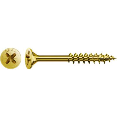 Spax Universalschraube 4,5 x 45 mm Senkkopf Kreuzschlitz Z Teilgewinde 4CUT YELLOX A2L (0291020450455) Spax Universalschraube 4,5 x 45 mm Senkkopf Kreuzschlitz Z Teilgewinde 4CUT YELLOX A2L (0291020450455)