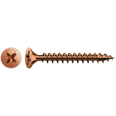ABC Spax - Pozidriv Senkkopf Schrauben Bronze Ø4.0x30 - Screw ABC Spax - Pozidriv Senkkopf Schrauben Bronze Ø4.0x30 - Screw