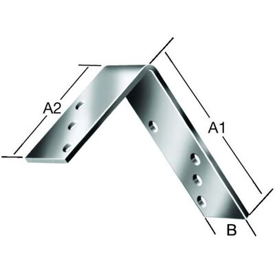 Vormann Balkenwinkel - 80x40mm Blau verzinkt - Balkenwinkel Vormann Balkenwinkel - 80x40mm Blau verzinkt - Balkenwinkel