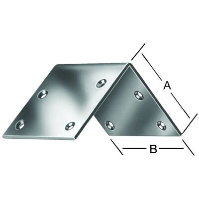 VORMANN Breitwinkel 40x40x40x2mm Stahl, verzinkt (000177040Z) VORMANN Breitwinkel 40x40x40x2mm Stahl, verzinkt (000177040Z)