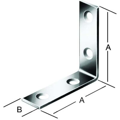 Vormann Edelstahl Möbelbeschlag - 50x15 mm - Innenliegende Schraubenlöcher Vormann Edelstahl Möbelbeschlag - 50x15 mm - Innenliegende Schraubenlöcher