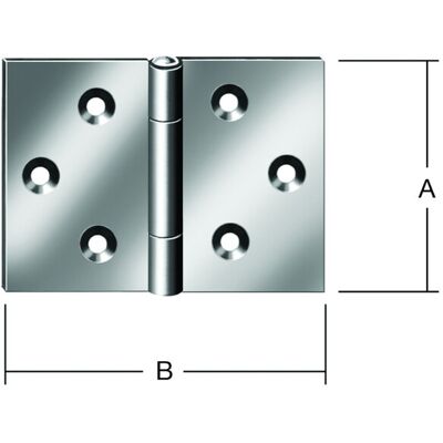 Voss Helme - Schwerlastscharniere 30x45mm Packung mit 50 Voss Helme - Schwerlastscharniere 30x45mm Packung mit 50