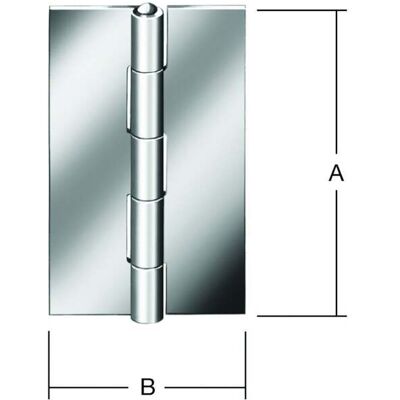 VORMANN Tür-Scharnier schmal B34xH60mm,gerollt blank (000401060U) VORMANN Tür-Scharnier schmal B34xH60mm,gerollt blank (000401060U)