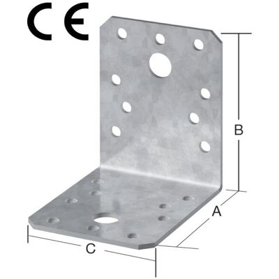 VORMANN Winkelverbinder 70 x 70 x 55mm mit CE? Ja Stahl sendverz. (70924000) VORMANN Winkelverbinder 70 x 70 x 55mm mit CE? Ja Stahl sendverz. (70924000)