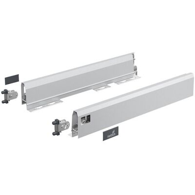 Hettich ArciTech Set - 550mm, 94mm, silber - Schubladenset Hettich ArciTech Set - 550mm, 94mm, silber - Schubladenset