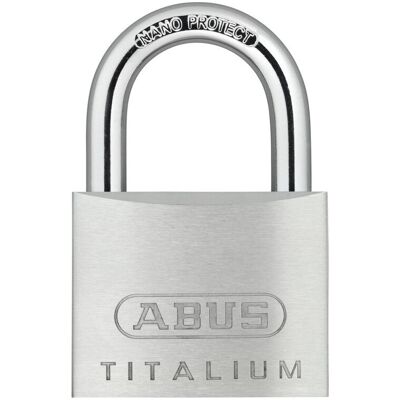 Zylindervorhangschloss 64TI/50 Schlosskörper-B.50mm Titalium versch.-schl.ABUS (77086) Zylindervorhangschloss 64TI/50 Schlosskörper-B.50mm Titalium versch.-schl.ABUS (77086)