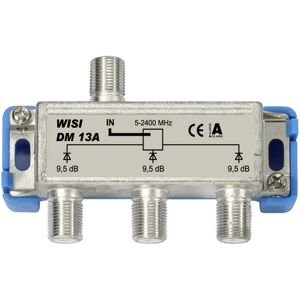 Wisi Verteiler 3f. 5-2400MHz, 9,5dB DM13A (16578) Wisi Verteiler 3f. 5-2400MHz, 9,5dB DM13A (16578)