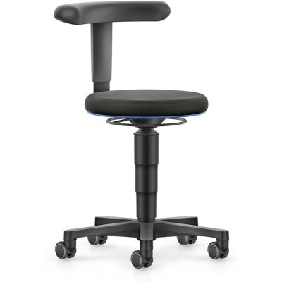 bimos Allround Hocker mit Rollen, Stoff schwarz, Sitzhöhe 450-650 mm, Flex-Stütze (9463-6801-3277-1F) bimos Allround Hocker mit Rollen, Stoff schwarz, Sitzhöhe 450-650 mm, Flex-Stütze (9463-6801-3277-1F)