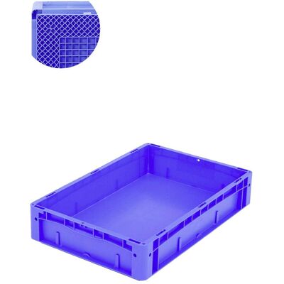 Bito Eurostapelbehälter XL / XL 64121RX mit Rippenboden L600xB400xH120 mm, blau (30204) Bito Eurostapelbehälter XL / XL 64121RX mit Rippenboden L600xB400xH120 mm, blau (30204)