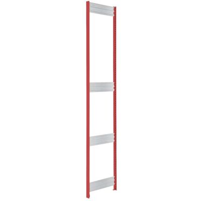 Bito Fachbodenregal-Stützrahmen-Set PA-Niet H1850xT324 mm, unmontiert feuerrot (C1200-0026) Bito Fachbodenregal-Stützrahmen-Set PA-Niet H1850xT324 mm, unmontiert feuerrot (C1200-0026)
