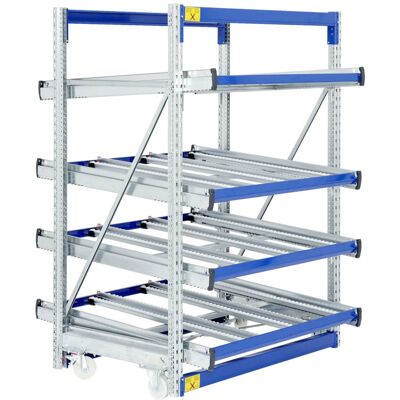 Bito Regal SDS / Regal SF4 L1300xH2000xT1530 mm 6RL, Grundfeld gerade/verf./unm. enzianblau (C0860-0035) Bito Regal SDS / Regal SF4 L1300xH2000xT1530 mm 6RL, Grundfeld gerade/verf./unm. enzianblau (C0860-0035)
