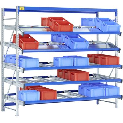 Bito Regal SDS / Regal SF4 L2820xH2500xT1300 mm 60RL, Grundfeld gerade/abgeknickt enzianblau (C0860-0028) Bito Regal SDS / Regal SF4 L2820xH2500xT1300 mm 60RL, Grundfeld gerade/abgeknickt enzianblau (C0860-0028)
