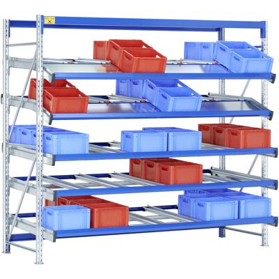Bito Regal SDS / Regal SF4 L2820xH2500xT2500 mm 60RL, Grundfeld gerade/abgeknickt enzianblau (C0860-0023) Bito Regal SDS / Regal SF4 L2820xH2500xT2500 mm 60RL, Grundfeld gerade/abgeknickt enzianblau (C0860-0023)