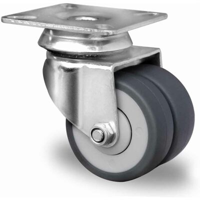 CASCOO Doppel-Lenkrolle ø 50 mm Serie P2T2 Kugellager (SDPE6C0050P2T2B42) CASCOO Doppel-Lenkrolle ø 50 mm Serie P2T2 Kugellager (SDPE6C0050P2T2B42)