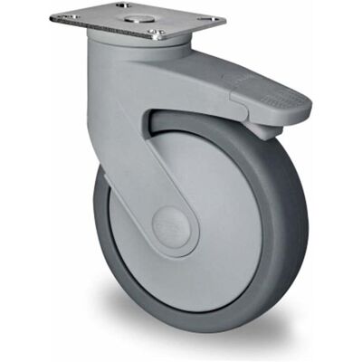 CASCOO Lenkrolle mit Totalfeststeller ø 100 mm Serie CARA P2A2 Kugellager (TCPESP0100P2A2B42) CASCOO Lenkrolle mit Totalfeststeller ø 100 mm Serie CARA P2A2 Kugellager (TCPESP0100P2A2B42)