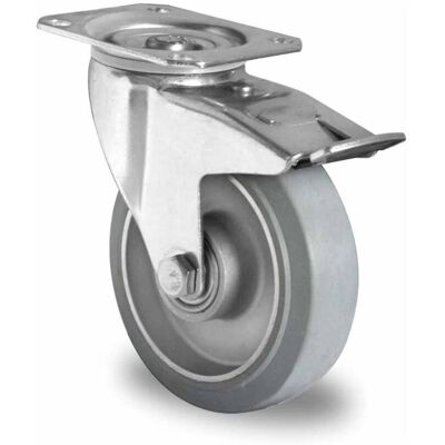 CASCOO Lenkrolle mit Totalfeststeller ø 125 mm Serie AAE2 Doppelkugellager (TPP37W0125AAE2D0N) CASCOO Lenkrolle mit Totalfeststeller ø 125 mm Serie AAE2 Doppelkugellager (TPP37W0125AAE2D0N)