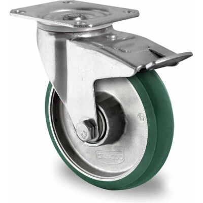 CASCOO Lenkrolle mit Totalfeststeller ø 125 mm Serie AAX7 Doppelkugellager (TPP37W0125AAX7D39) CASCOO Lenkrolle mit Totalfeststeller ø 125 mm Serie AAX7 Doppelkugellager (TPP37W0125AAX7D39)