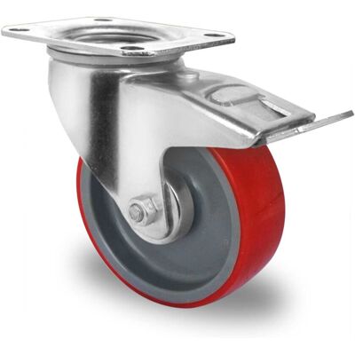 CASCOO Lenkrolle mit Totalfeststeller ø 125 mm Serie N2U6 Rollenlager (TBP35W0125N2U6R1W) CASCOO Lenkrolle mit Totalfeststeller ø 125 mm Serie N2U6 Rollenlager (TBP35W0125N2U6R1W)