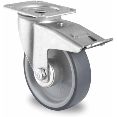 CASCOO Lenkrolle mit Totalfeststeller ø 125 mm Serie P2V2 Rollenlager (TBP35W0125P2V2R1W) CASCOO Lenkrolle mit Totalfeststeller ø 125 mm Serie P2V2 Rollenlager (TBP35W0125P2V2R1W)