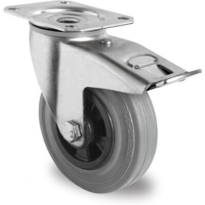 CASCOO Lenkrolle mit Totalfeststeller ø 125 mm Serie P4R2 Rollenlager (TBP35W0125P4R2R0N) CASCOO Lenkrolle mit Totalfeststeller ø 125 mm Serie P4R2 Rollenlager (TBP35W0125P4R2R0N)
