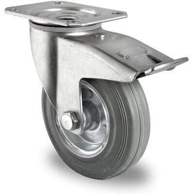 CASCOO Lenkrolle mit Totalfeststeller ø 125 mm Serie SWR2 Rollenlager (TBP35W0125SWR2R0N) CASCOO Lenkrolle mit Totalfeststeller ø 125 mm Serie SWR2 Rollenlager (TBP35W0125SWR2R0N)