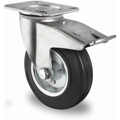 CASCOO Lenkrolle mit Totalfeststeller ø 125 mm Serie SWS4 Rollenlager (TBP35W0125SWS4R0N) CASCOO Lenkrolle mit Totalfeststeller ø 125 mm Serie SWS4 Rollenlager (TBP35W0125SWS4R0N)