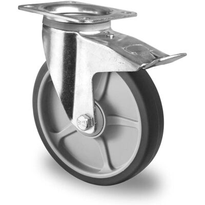 CASCOO Lenkrolle mit Totalfeststeller ø 250 mm Serie P2G2 Doppelkugellager (TPP57W0250P2G2D32) CASCOO Lenkrolle mit Totalfeststeller ø 250 mm Serie P2G2 Doppelkugellager (TPP57W0250P2G2D32)