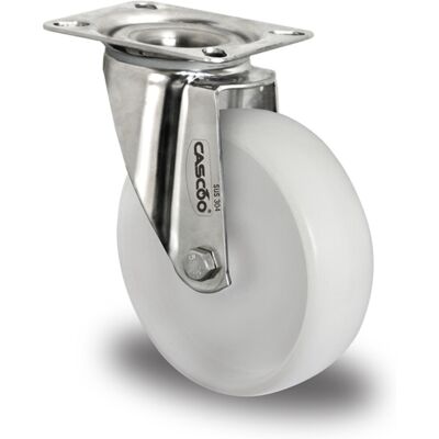 CASCOO Lenkrolle ø 200 mm Serie N0N0 Gleitlager Edelstahl (SIP5OS0200N0N0L0N) CASCOO Lenkrolle ø 200 mm Serie N0N0 Gleitlager Edelstahl (SIP5OS0200N0N0L0N)