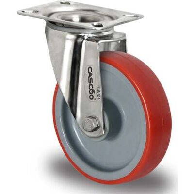CASCOO Lenkrolle ø 200 mm Serie N2U6 Gleitlager Edelstahl (SIP5OS0200N2U6L0N) CASCOO Lenkrolle ø 200 mm Serie N2U6 Gleitlager Edelstahl (SIP5OS0200N2U6L0N)