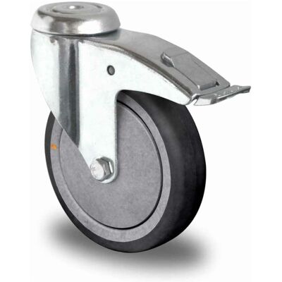 CASCOO Rückenlochlenkrolle mit Totalfeststeller ø 125 mm Serie P2T2 (antistatisch) Gleitlager (BAH15C0125P2T2P0NA) CASCOO Rückenlochlenkrolle mit Totalfeststeller ø 125 mm Serie P2T2 (antistatisch) Gleitlager (BAH15C0125P2T2P0NA)