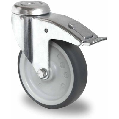 CASCOO Rückenlochlenkrolle mit Totalfeststeller ø 125 mm Serie P2T2 Gleitlager (BAH15C0125P2T2P0N) CASCOO Rückenlochlenkrolle mit Totalfeststeller ø 125 mm Serie P2T2 Gleitlager (BAH15C0125P2T2P0N)