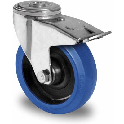 CASCOO Rückenlochlenkrolle mit Totalfeststeller ø 125 mm Serie R4F1 Rollenlager (BBH85W0125R4F1R0N) CASCOO Rückenlochlenkrolle mit Totalfeststeller ø 125 mm Serie R4F1 Rollenlager (BBH85W0125R4F1R0N)