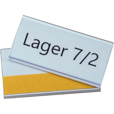 Eichner Selbstklebender Etikettenhalter aus PVC 54 x 100 mm (9218-03038) Eichner Selbstklebender Etikettenhalter aus PVC 54 x 100 mm (9218-03038)