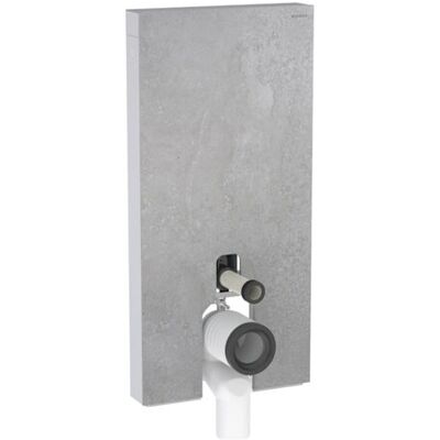 Geberit Monolith Plus Sanitärmodul - 101cm, Betonoptik, Frontverkleidung, Stand-WC Geberit Monolith Plus Sanitärmodul - 101cm, Betonoptik, Frontverkleidung, Stand-WC