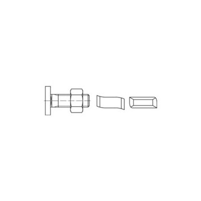 Nobrand - Halfenschrauben 88928 Typ 28/15 - M10 x125 - Schraube Nobrand - Halfenschrauben 88928 Typ 28/15 - M10 x125 - Schraube