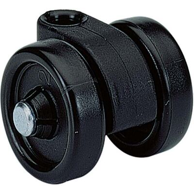Hettich Rolltrav.-Lenkrolle für Weichböden Systema Top 2000 75572 Kunststoff schwarz) Hettich Rolltrav.-Lenkrolle für Weichböden Systema Top 2000 75572 Kunststoff schwarz)