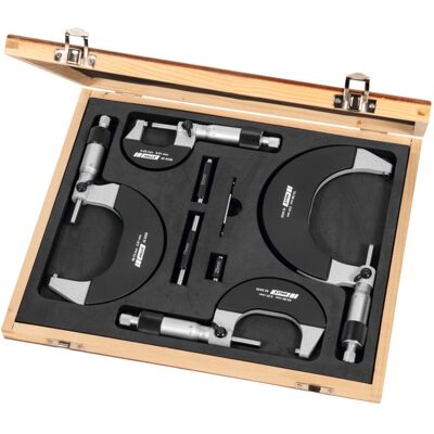 Holex Bügelmessschrauben-Satz, Messbereich: 0-100 mm (420432 0-100) Holex Bügelmessschrauben-Satz, Messbereich: 0-100 mm (420432 0-100)