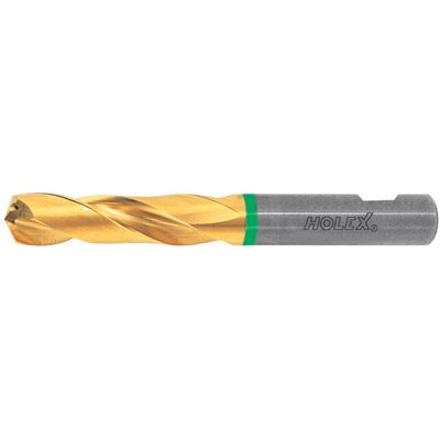 HOLEX VHM-Hochleistungsbohrer Weldon DIN 6535 HB, TiN,Ø DC h7: 4,7 mm, 122345 4,7) HOLEX VHM-Hochleistungsbohrer Weldon DIN 6535 HB, TiN,Ø DC h7: 4,7 mm, 122345 4,7)