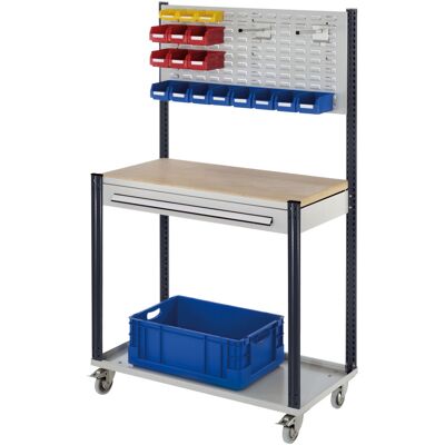Kappes Mobile Arbeitsstation RAL 7035/7016 B1000 mm 1 Schublade Schlitzplatte (5304.00.2524) Kappes Mobile Arbeitsstation RAL 7035/7016 B1000 mm 1 Schublade Schlitzplatte (5304.00.2524)